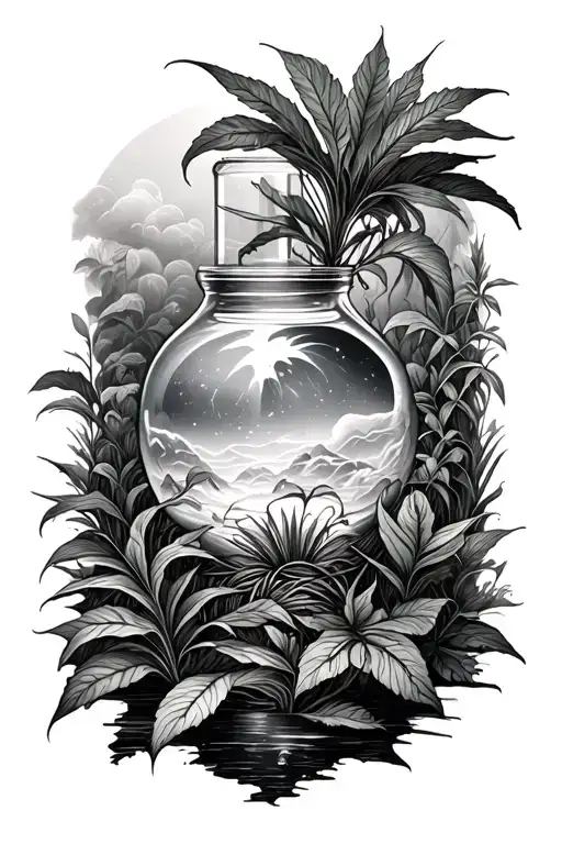 Environmental Imagery With Science Twist And Plants