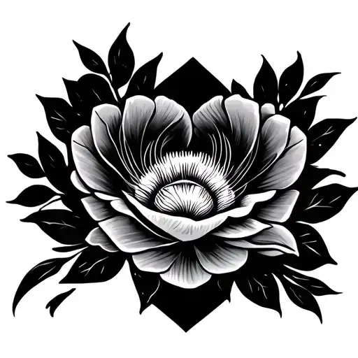 Concept Tattoo Design For Back With The Meaning Of Discipline Focus And Love Family Patience