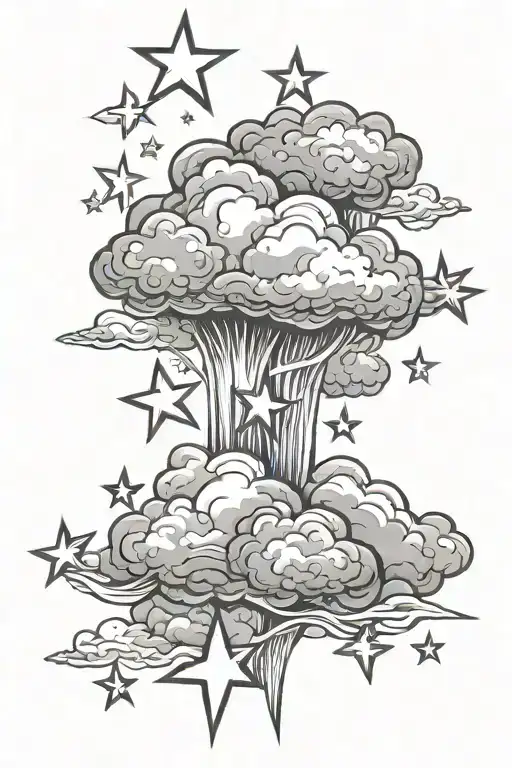 Foe Stars Cloud Background