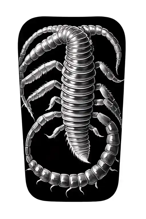 Realistic Centipede Wrapping Forearm