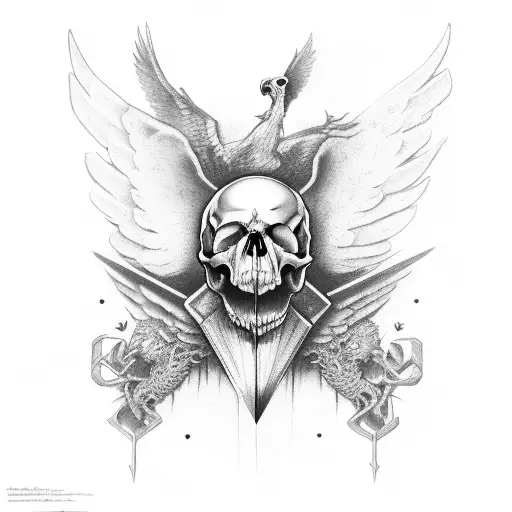 Skull With Wings