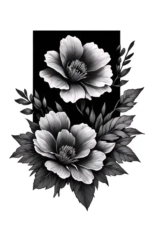 Letting With Floral Design Featuring