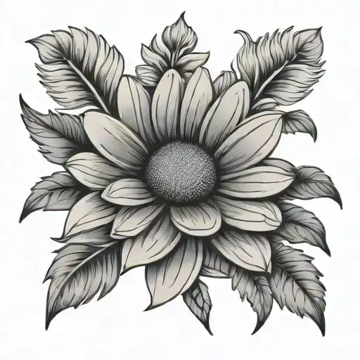 Daisy Flower With The Name Jillian Name Font