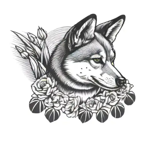 Shiba Inu Res Dog Paw Up