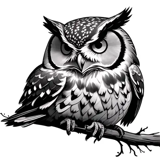 Owl Perched Regally