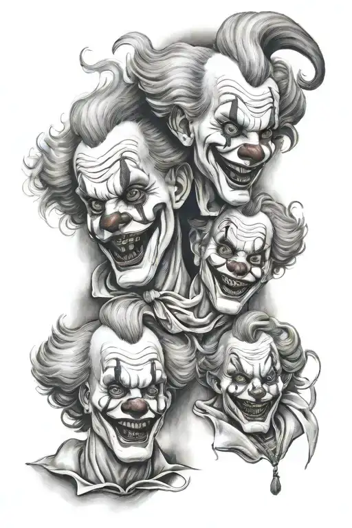 Realism Clowns Arm Sleeve