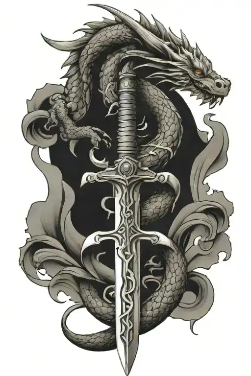 Sword And Dragon Wrapped