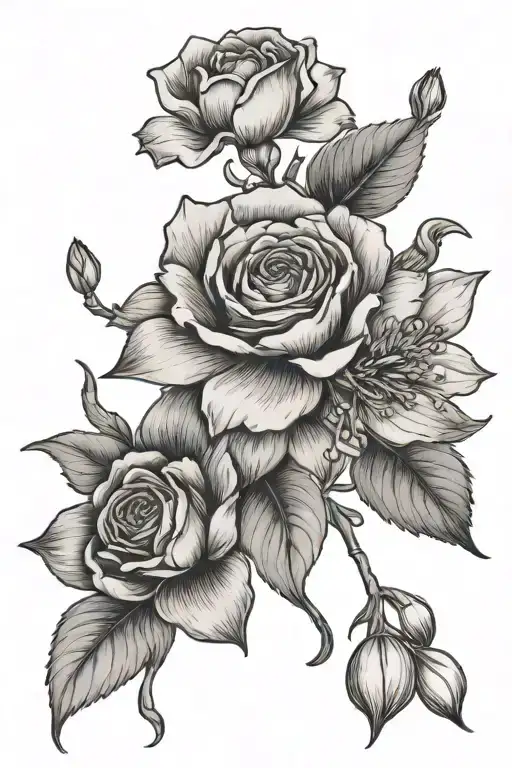 July November March Birth Flower Bouquet