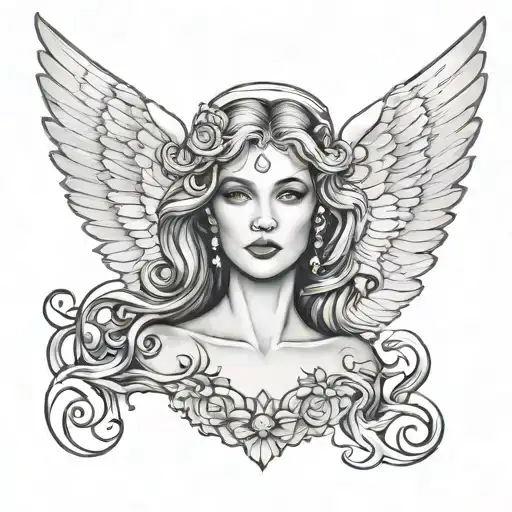Angel Woman Face