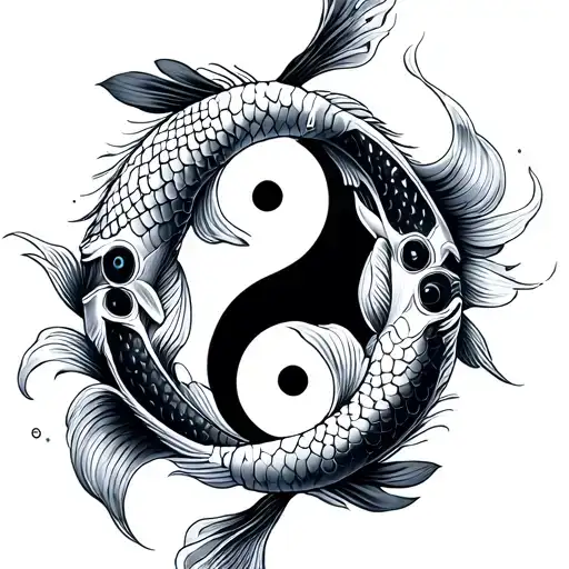 Koi Fish Yin Yang