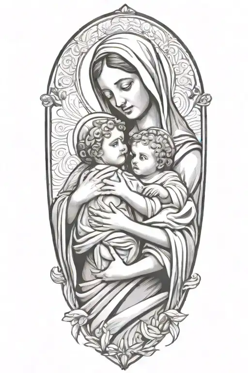 Mary Carrying Baby Jesus