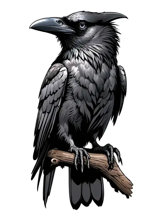 Raven Perched Badass