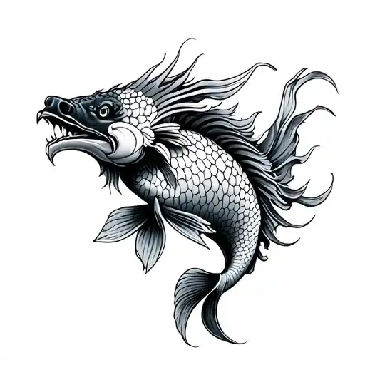 Dragon Fish Koi Fish