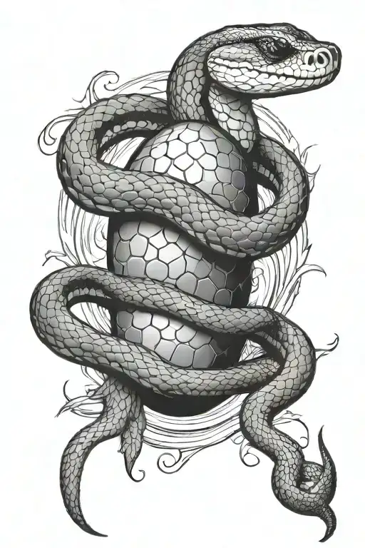 Snake Swallowing Egg