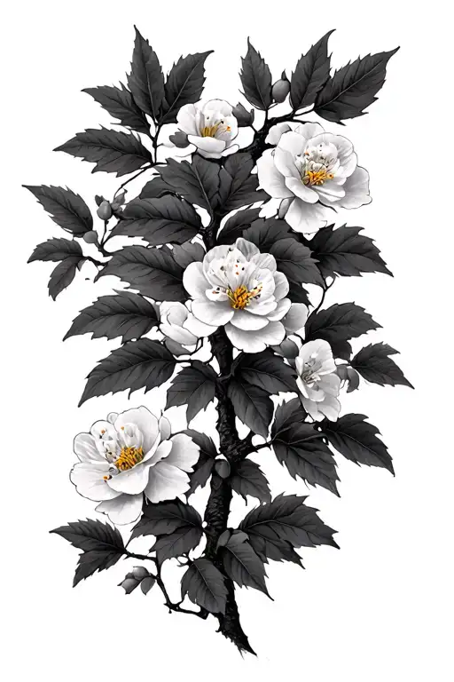 Rowan Tree Branch Half Sleeve