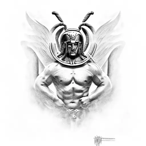 Greek Spartan Mixed With Greek Gods