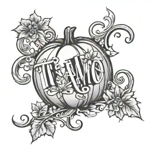 Word Ti Amo With A Pumpkin Under It Put Forever