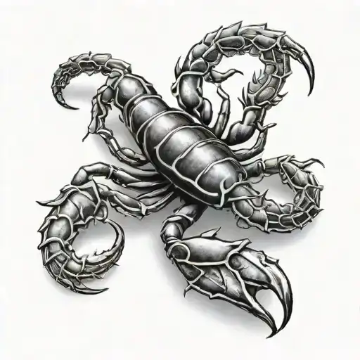 Scorpion On My Back Left Shoulder