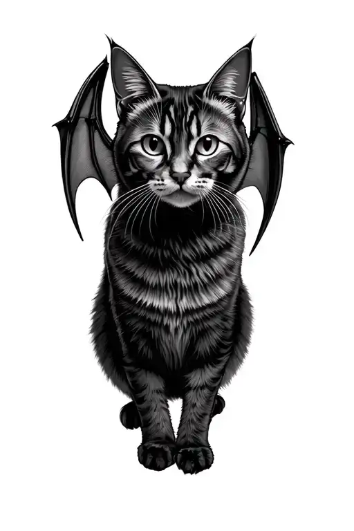 Cat With Bat Wings