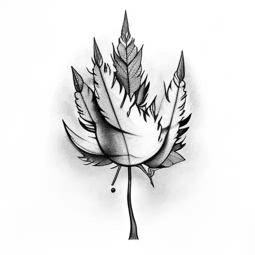 A Drumstick Morphing Into A Tree With Musical Notes As Leaves