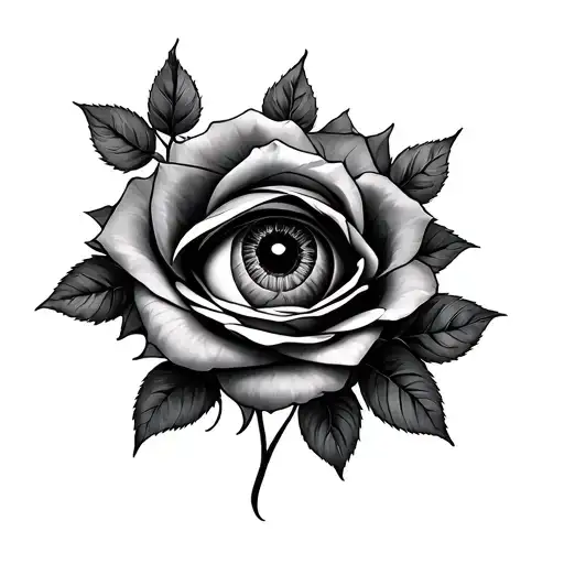 Eye Rose Intertwined
