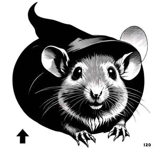 Splinter The Rat As Hermit Tarot Card