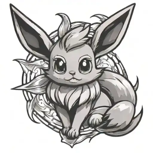 Eevee Pokemon Evolution In Mirror