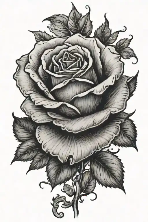 Stemmed Rose