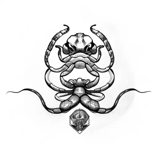 Scorpion And Snake Faced