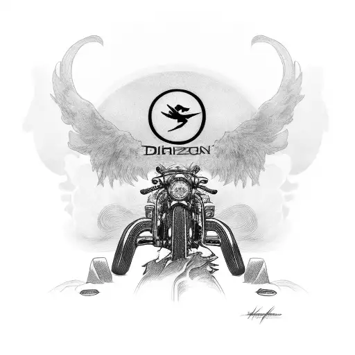 An Shitzu Dog Riding A Harly Davison Motorcycle