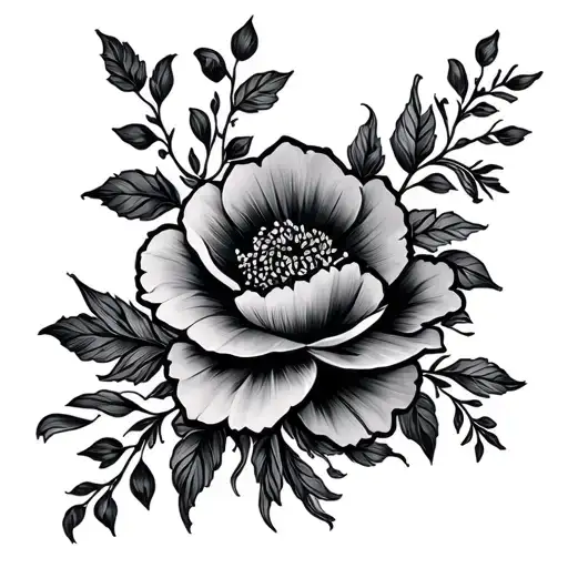 Draw Up A Traditional Black And Grey Floral Full Arm Sleeve