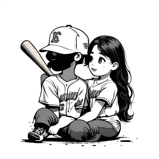 Baseball And Daughter