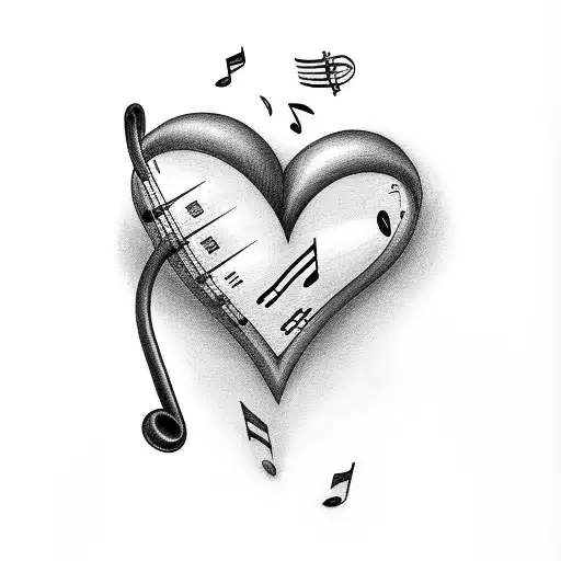 Heart-shaped Music Sheet With 'You're In My Heart' Written On It