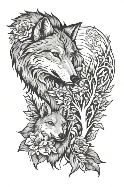 Kindred Wolf And Lamb