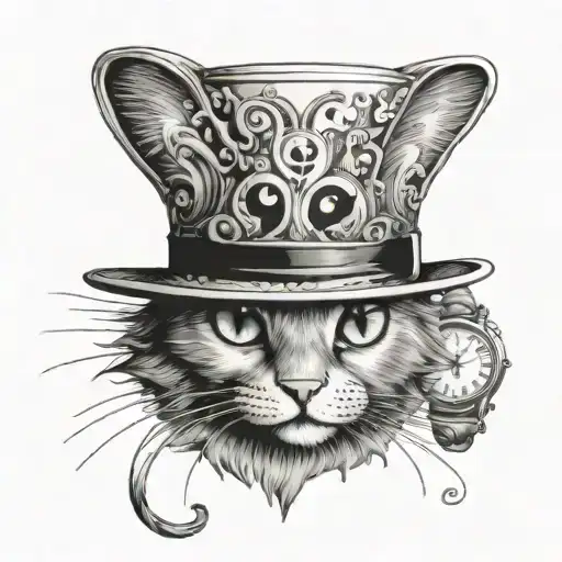 Wonderland Cat Watch Hat All Mad Here Alice