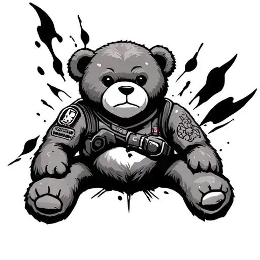 Teddy Bear With Borderlands Game Themed