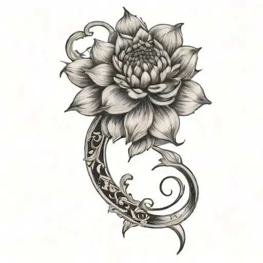 Dainty Florals With Violets Lavender And Dahlia Flower