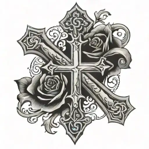 Initial O And T Cross