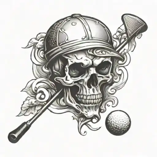 Golf With Skull