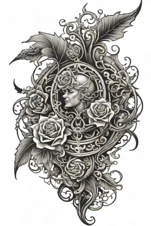 Pieces Mythic Background Black And White