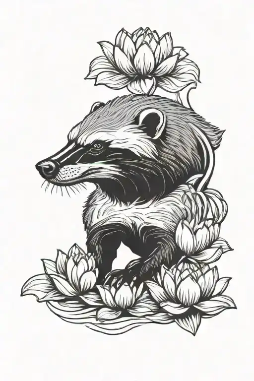 Honey Badger And Lotus