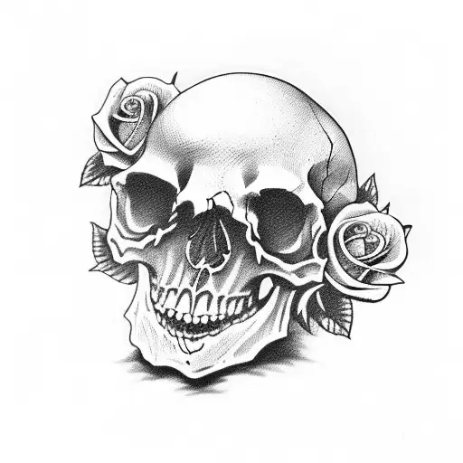 Skull And Roses