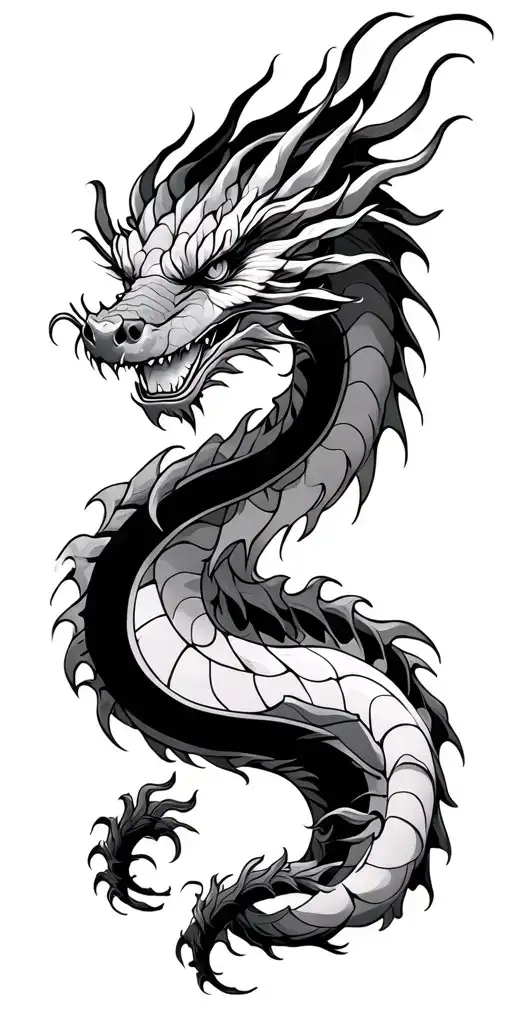 Japanese Dragon Wrapped