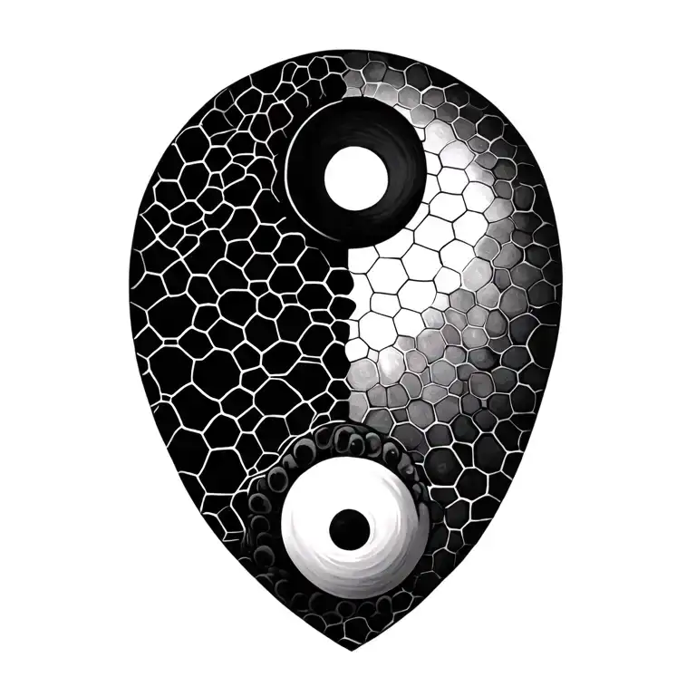 Yin Yang Honeycomb Around The Arm