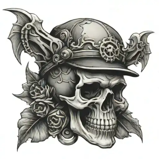 Skull Wearing Cool Gear