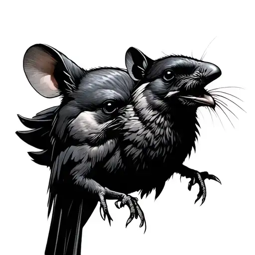 Rats Eating Dead Crow