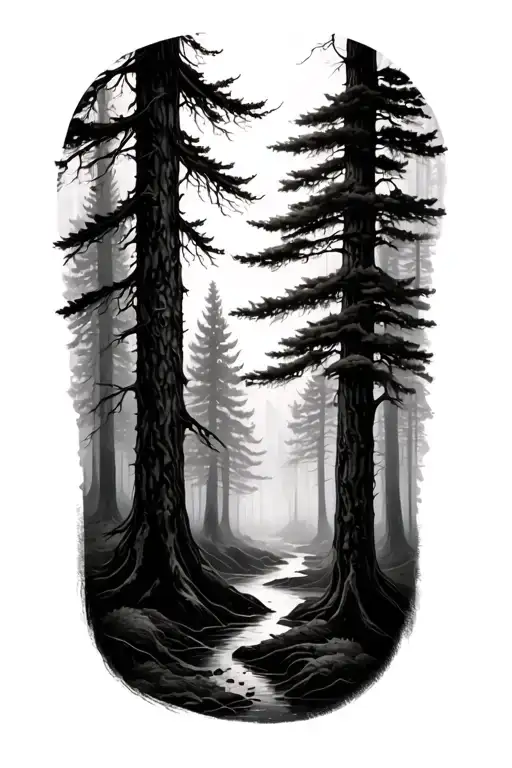 Foggy Forest Sleeve