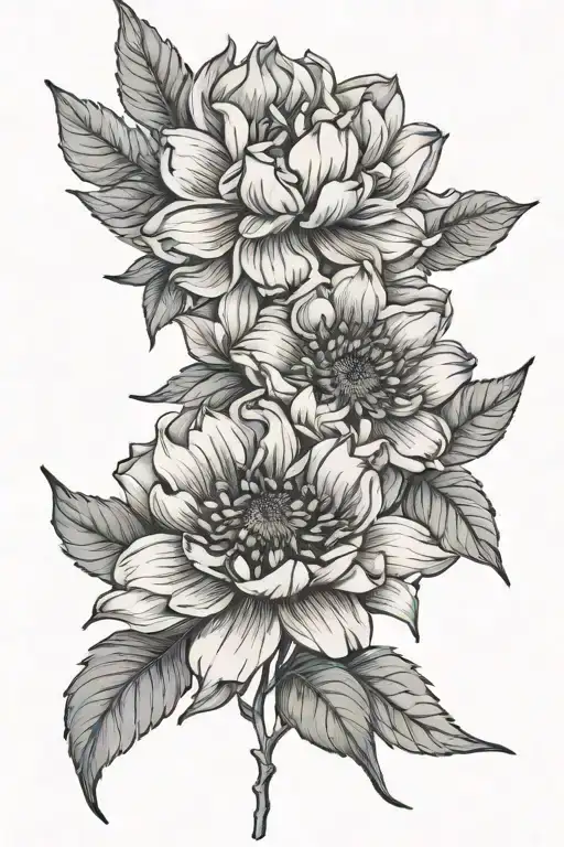 Peony Sunflower Forearm