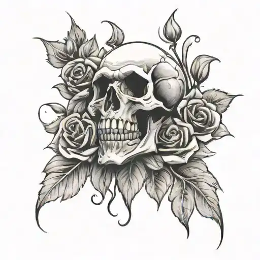 Skull And Roses