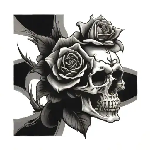 Skull And Roses